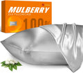 100% Mulberry Silk Pillowcase Silver Grey Standard - Hair & Skin Care