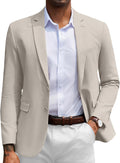 COOFANDY Men's Herringbone Blazer Slim Fit Cotton Sport Coat Clothing