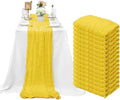 Cheesecloth Table Runner 10ft 15 Pack Yellow - Boho Wedding Decor
