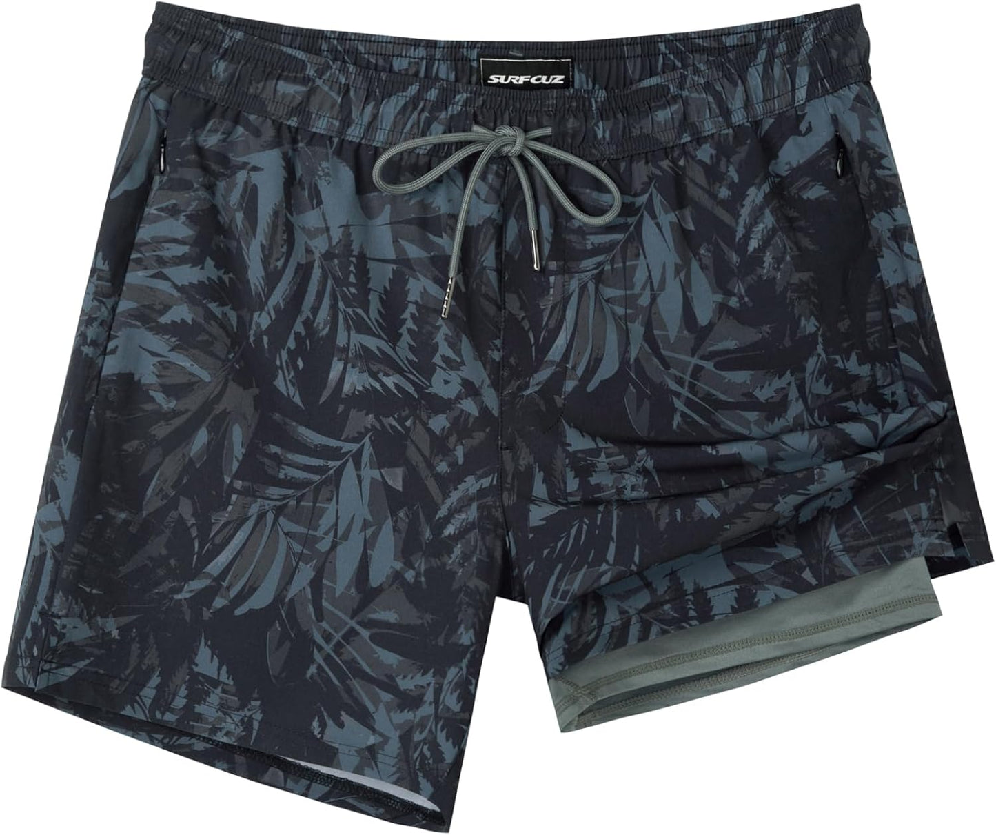Mens Swim Trunks with Compression Liner for Ultimate Comfort