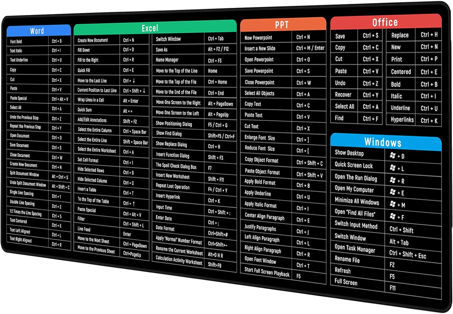 Speed Up Excel Work: JIALONG Large Gaming Mouse Pad 35.4 X 15.7in