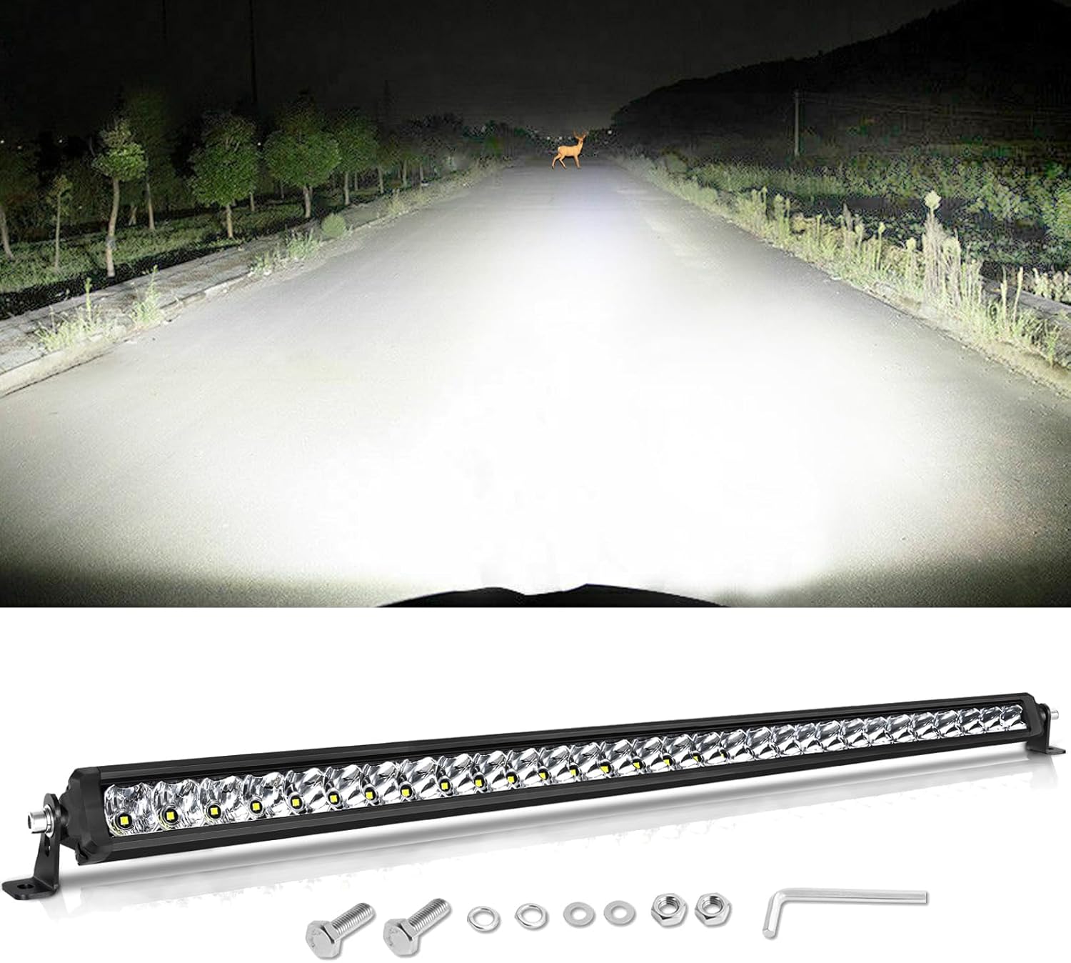 30 Inch Light Bar for Offroad Driving - Bright & Slim Design