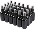 Mini Black Glass Spray Bottles 2oz x24 - Clean & Hydrate