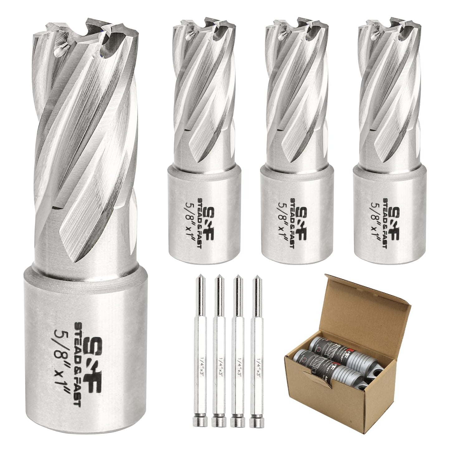 S&F STEAD & FAST Annular Cutter Set for Magnetic Drill Press