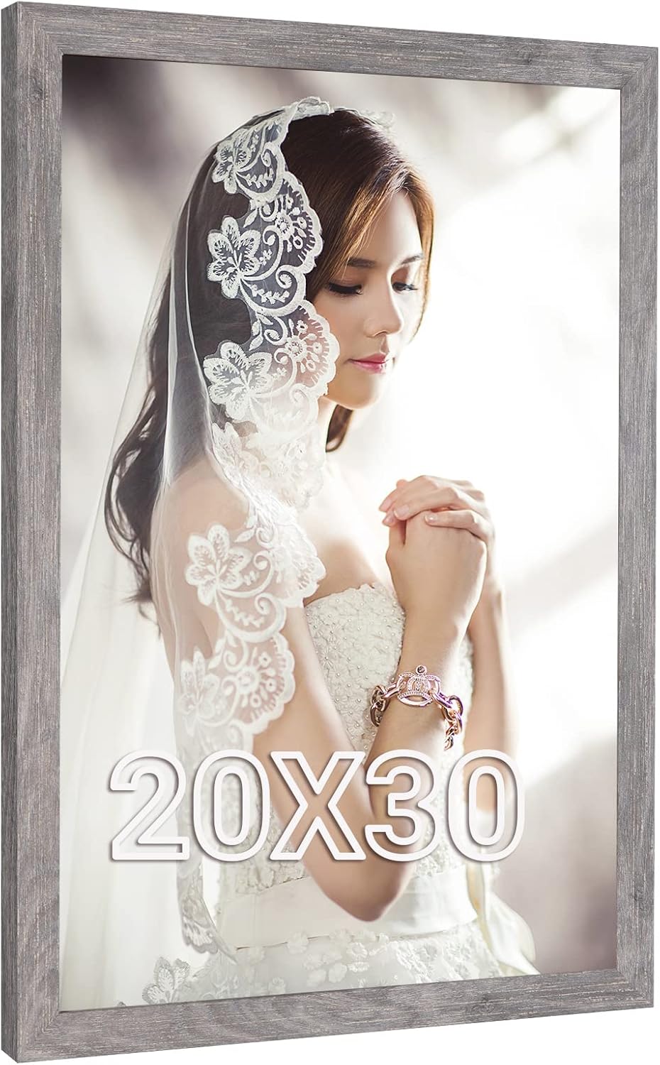 20x30 Rustic Grey Frame for Wall Decor and Gift Ideas
