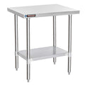 DuraSteel 24x30 Stainless Kitchen Island - Commercial Grade with Under Shelf