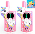 Unicorn Kids Walkie Talkies - Cute 2 Mile Range Toy for Kids