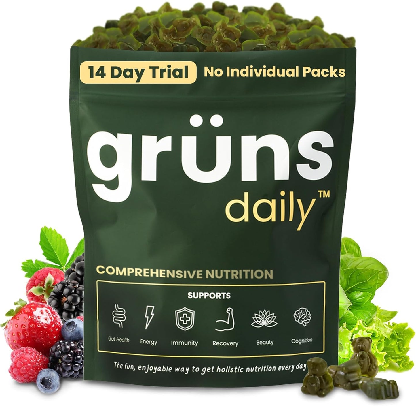 Super Greens Gummies: Digestive Health Boost! - Grns
