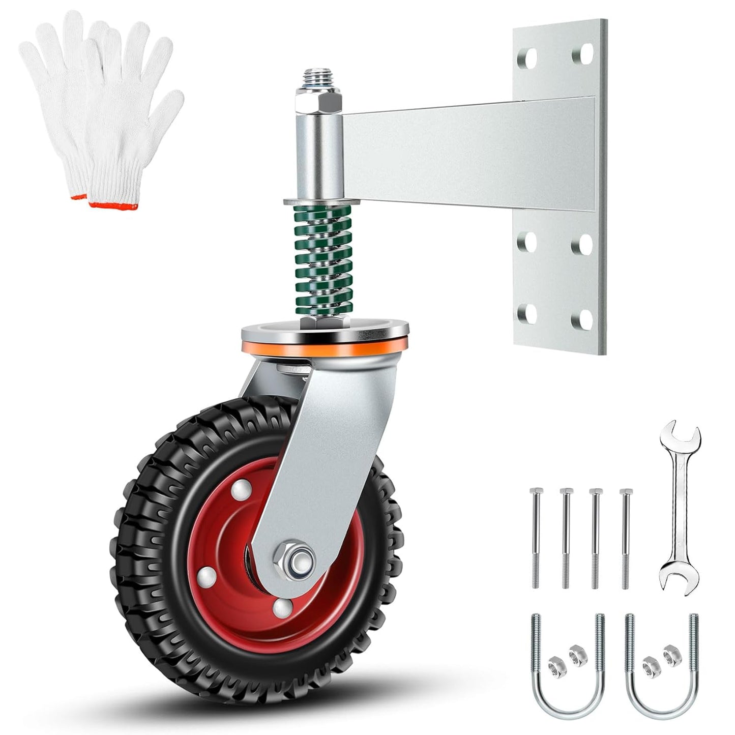 6 Inch Heavy Duty Fence Gate Wheel with 600lb Capacity