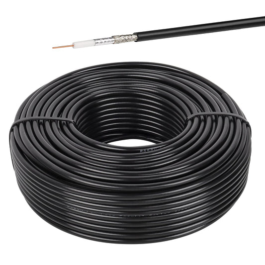 RG58 Coaxial Cable 150ft by MOOKEERF for Signal Boosting