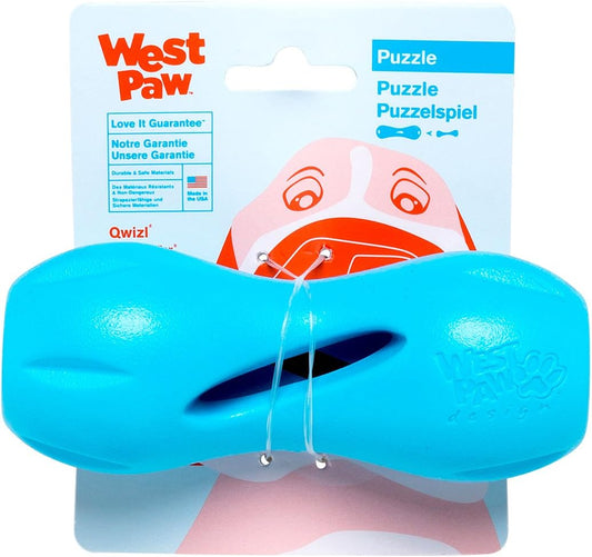 Interactive Dog Toy for Small Breeds - WEST PAW Qwizl Aqua