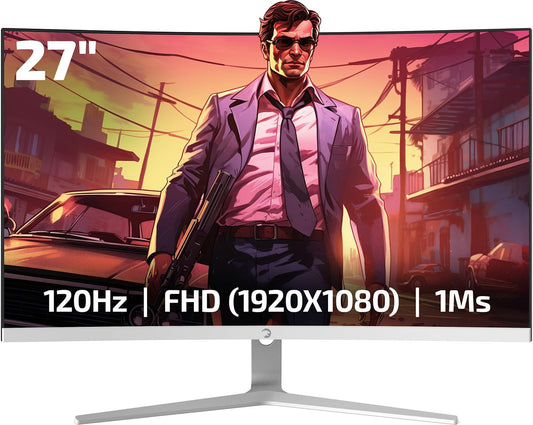 Immerse in Gaming Bliss with Game Power 27 Curved Monitor