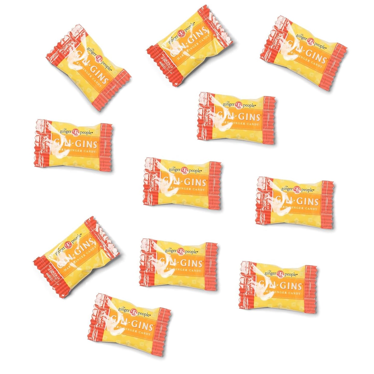 Gin Gin's Individually Wrapped Healthy Candy - Double Strength Ginger