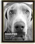 Suede 18x24 Frame - Elegant Black Poster Frame for Artwork