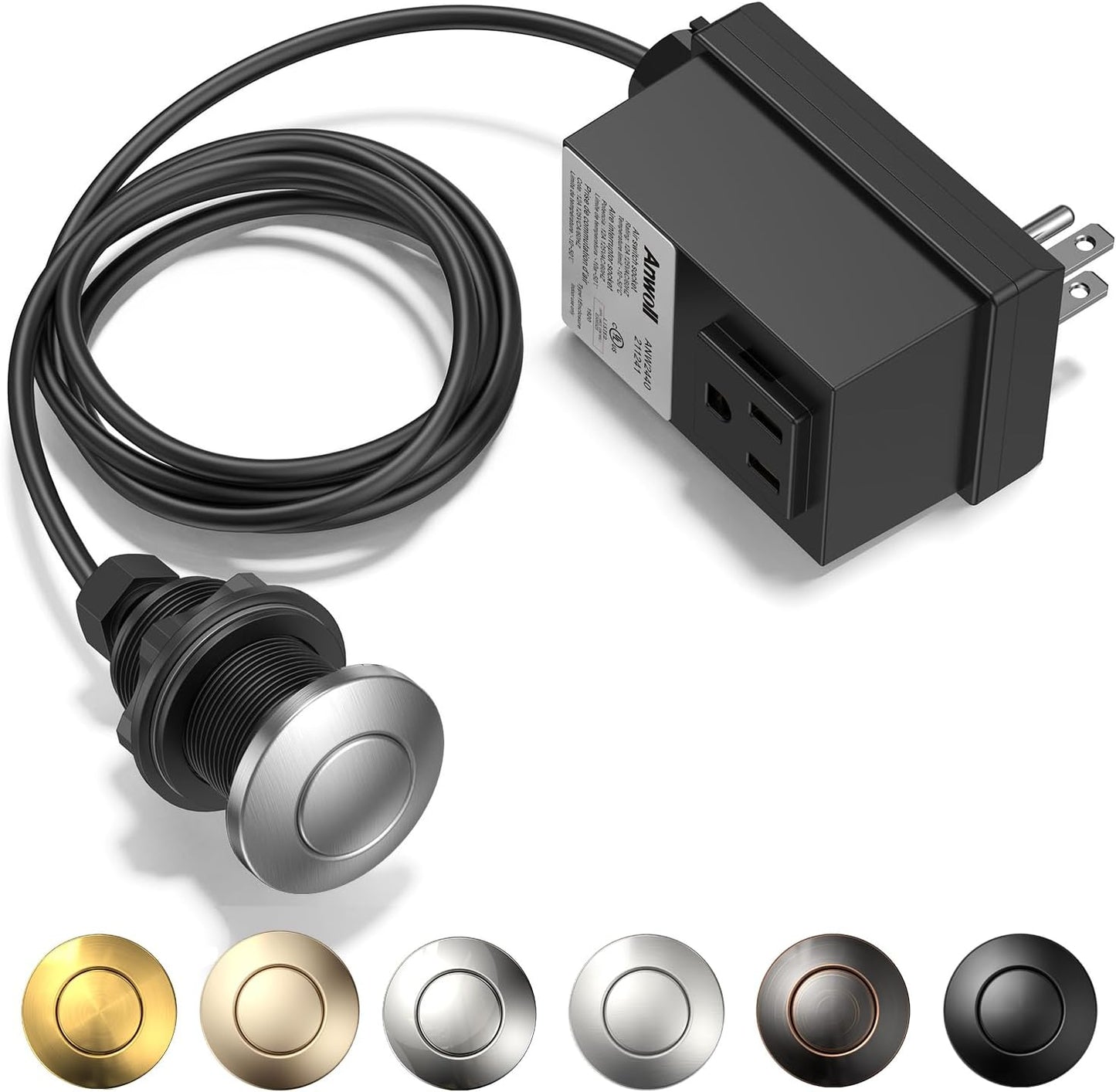 Garbage Disposal Air Switch Kit - Professional Wireless Button