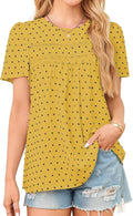 Stylish Women's Lace Hem Chiffon Blouses for Casual Outings
