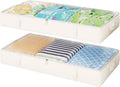 2-Pack Under Bed Storage 6 in Tall Closet Organizers - Large Capacity