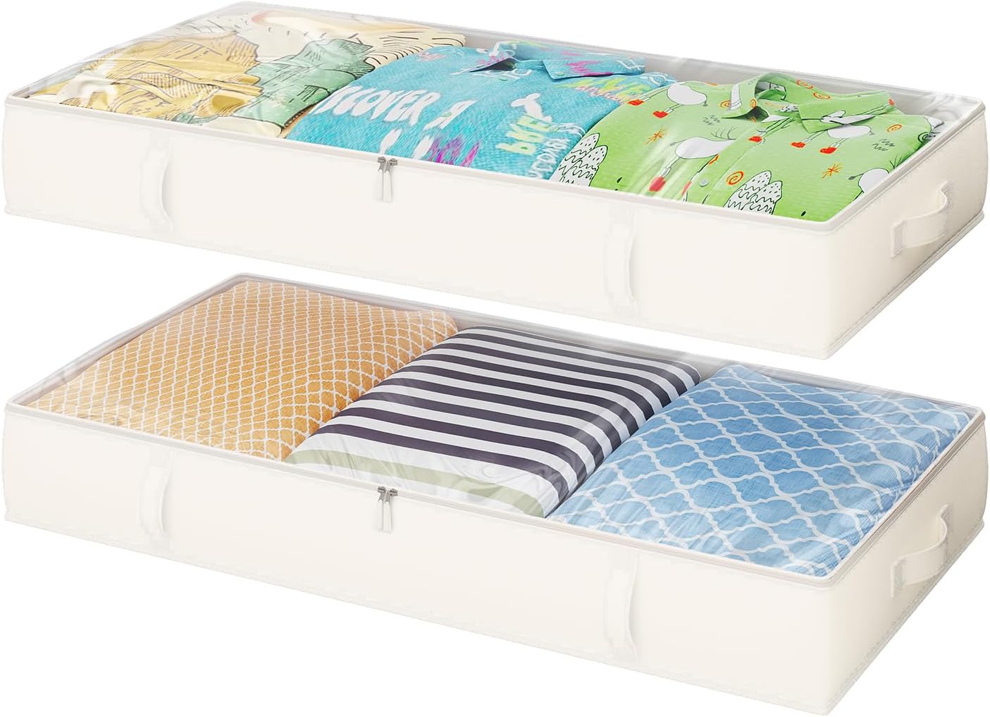 2-Pack Under Bed Storage Bins for Organized Living Spaces