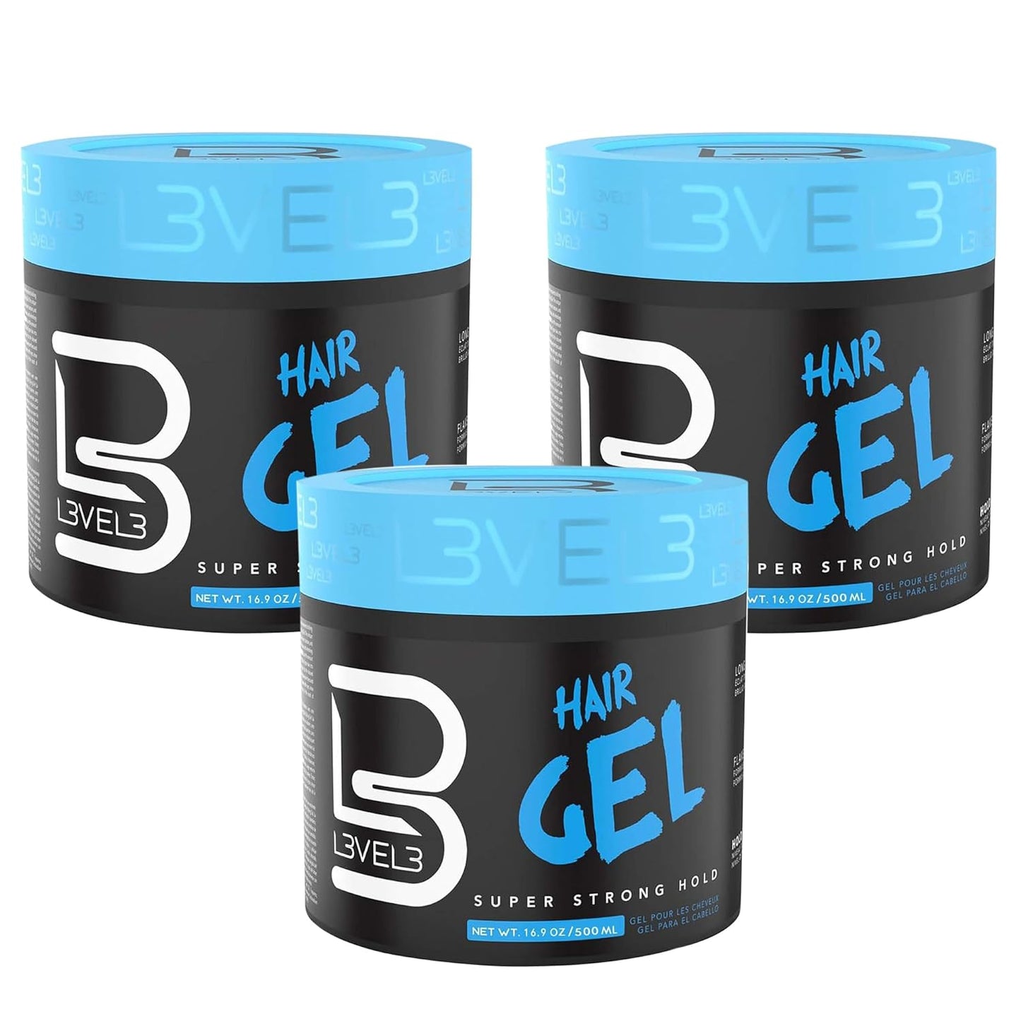 L3 Hair Gel Super Strong Hold Flake Free Long Lasting Shine