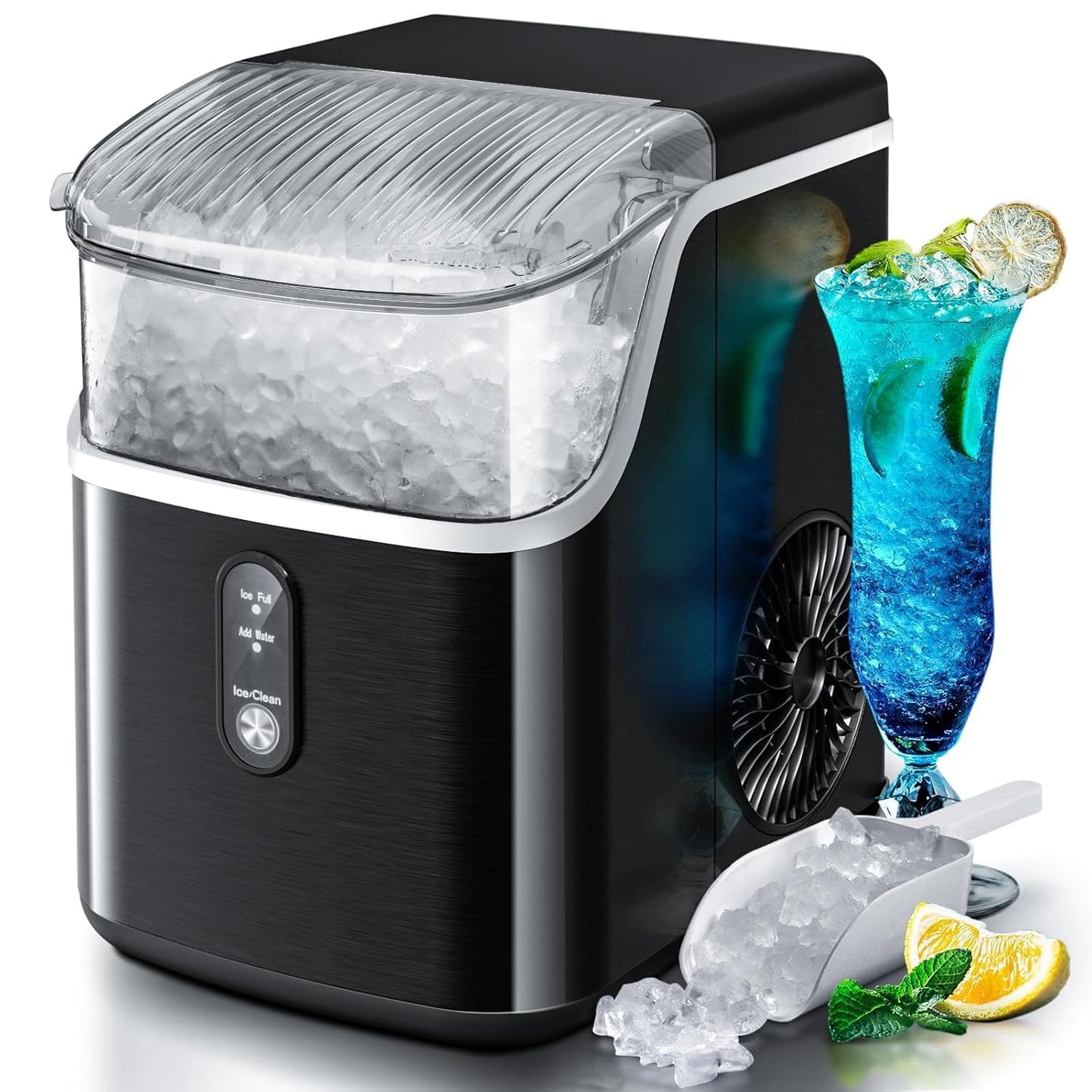 Antarctic Star Nugget Ice Maker for Home, Kitchen, and RV Use