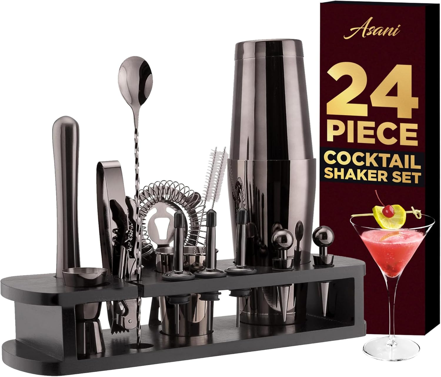 24-Piece Asani Bartender Kit - Elevate Your Cocktail Game