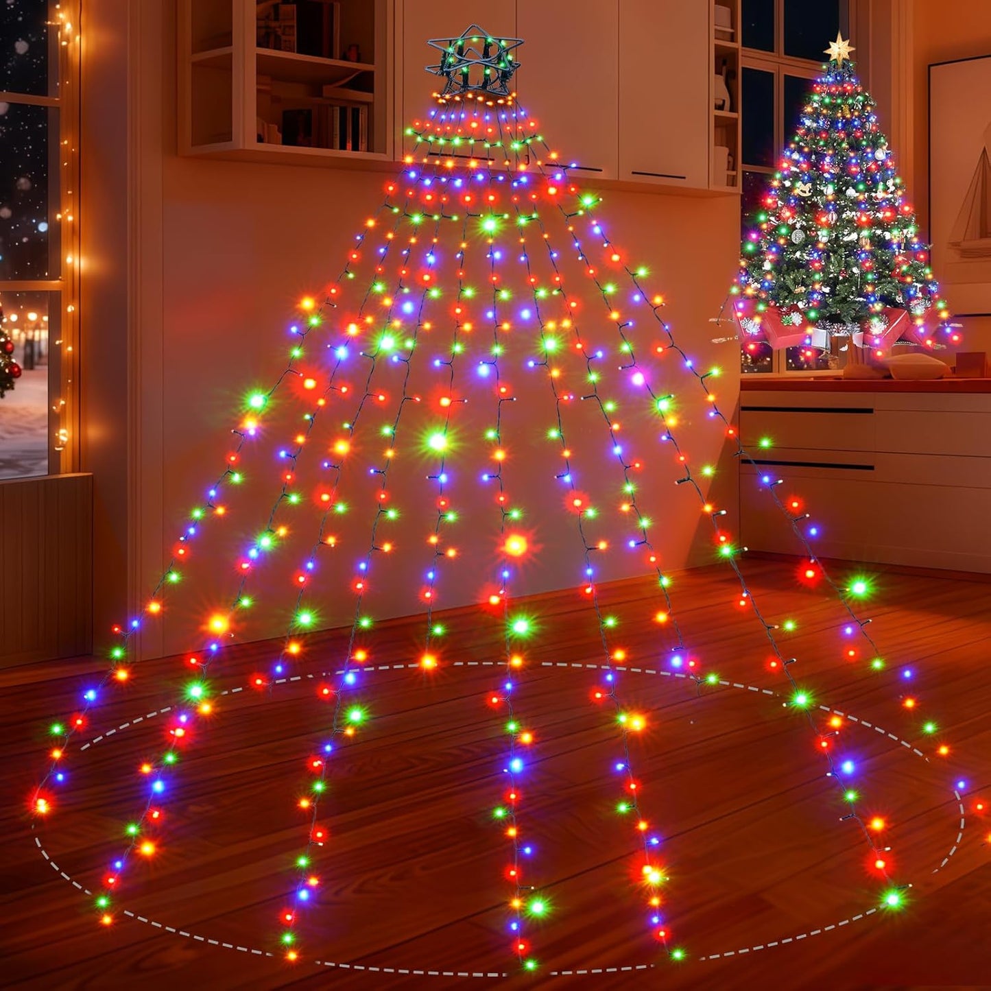 400LED Christmas Tree Lights with 8 Modes for 6ft-10ft Trees