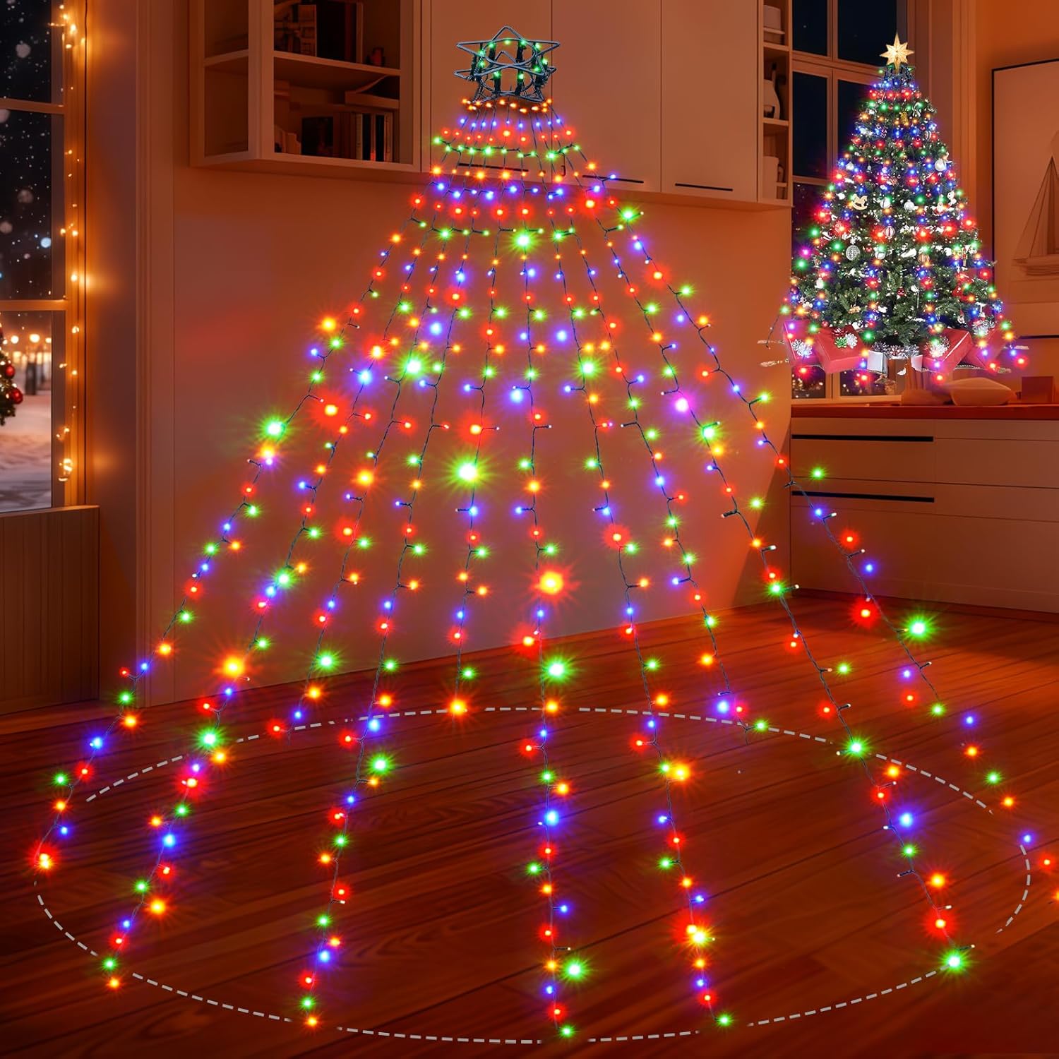 400LED Christmas Tree Lights with 8 Modes for 6ft-10ft Trees