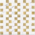 Peel and Stick Backsplash Tile 12in x 12in - Marble White Mixed Gold