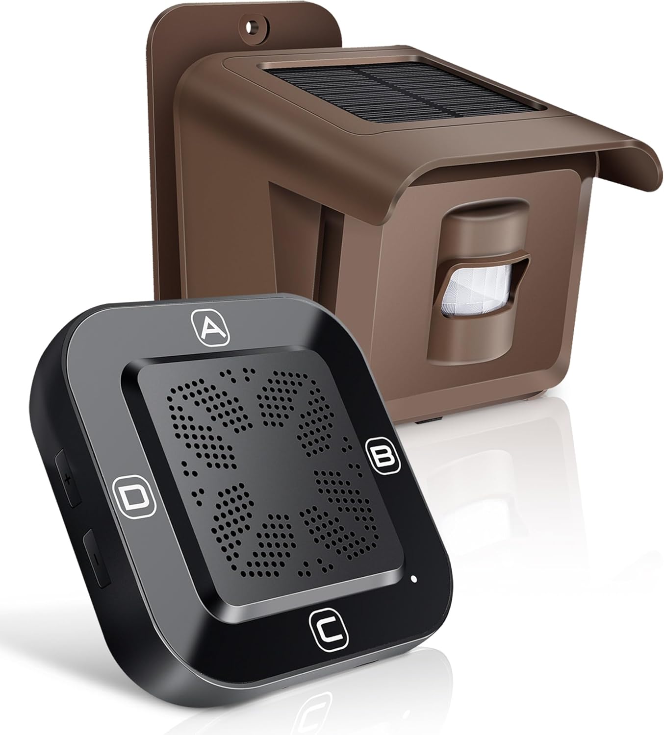 Woinnmm Solar Wireless Driveway Alarm with Long Range Detection