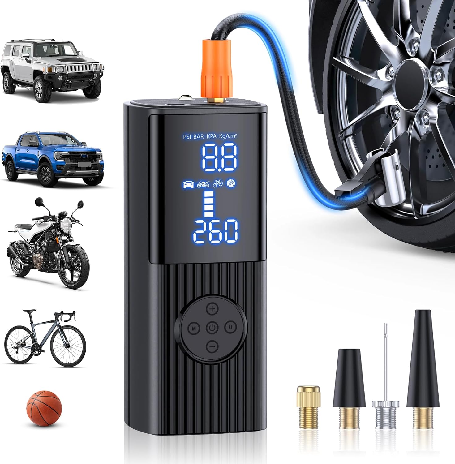 Fast Inflate Anywhere - Hafuloky 180PSI Cordless Pump!