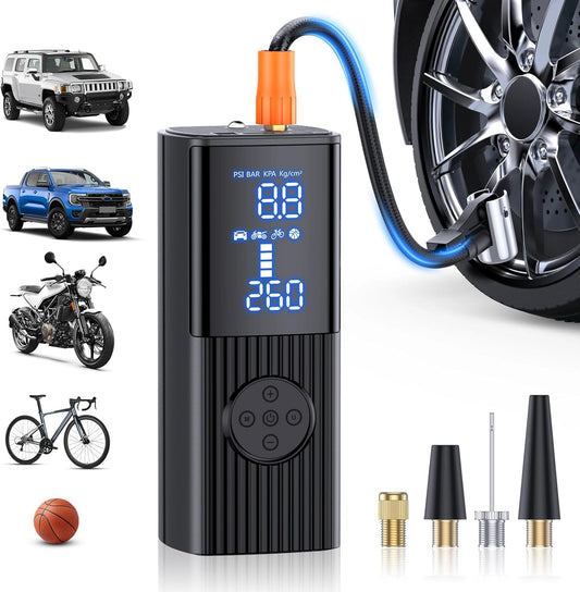 Fast Inflate Anywhere - Hafuloky 180PSI Cordless Pump!