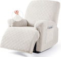 VANSOFY Oversized Recliner Chair Cover - 4-Piece Stretch Fit