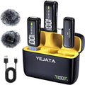Wireless Microphone for Phone with Transmitter and Charging Case