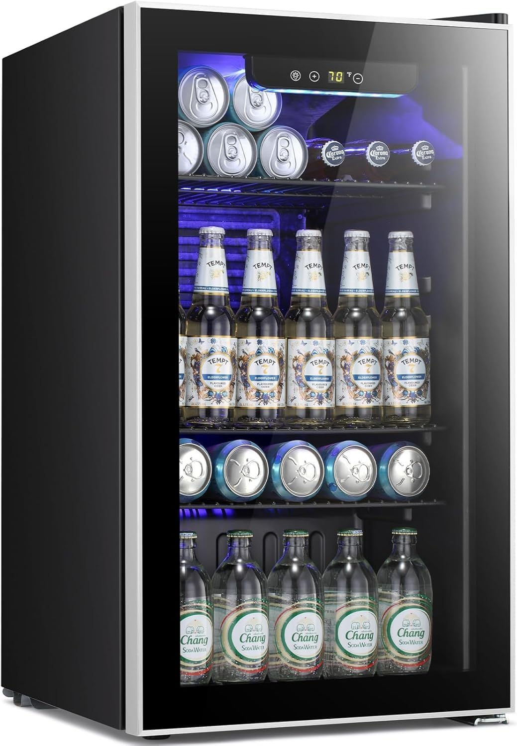 Kismile 3.2 Cu.ft Beverage Refrigerator for Home and Office