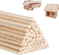 3/8 x 36 Inch Bamboo Dowel Rods for Crafts and DIY Projects