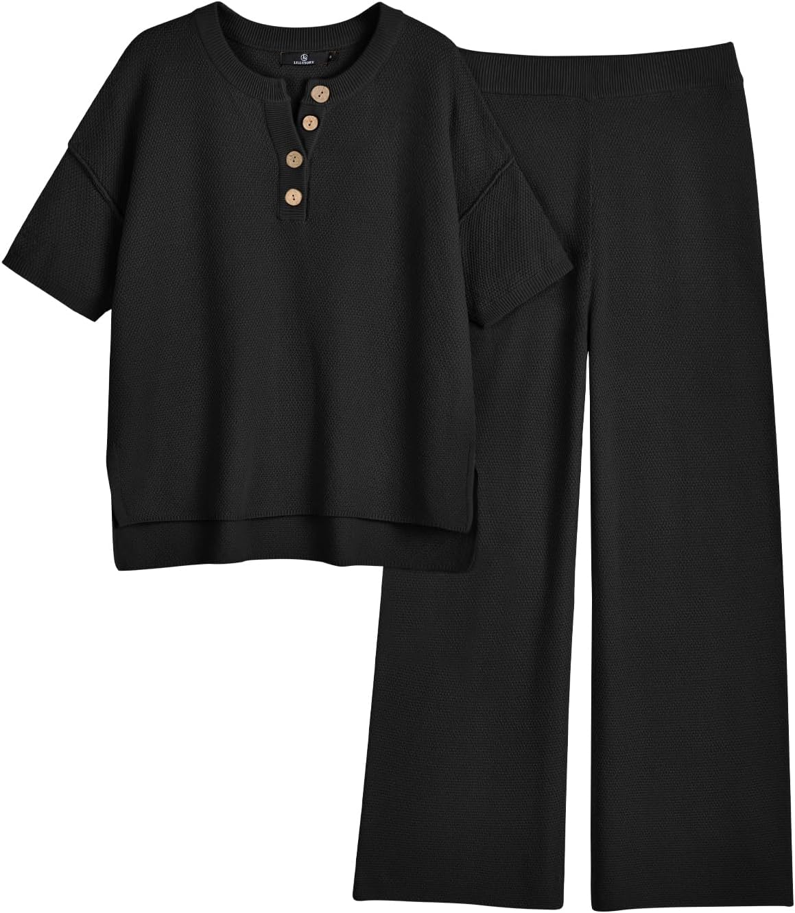 LILLUSORY Lounge Sets for Women - Cozy Knit 2 Piece Outfit