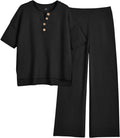 LILLUSORY Lounge Sets for Women Cozy Knit Tops and Pants