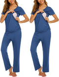 Ekouaer Womens Nursing Pajamas Maternity Breastfeeding Pjs