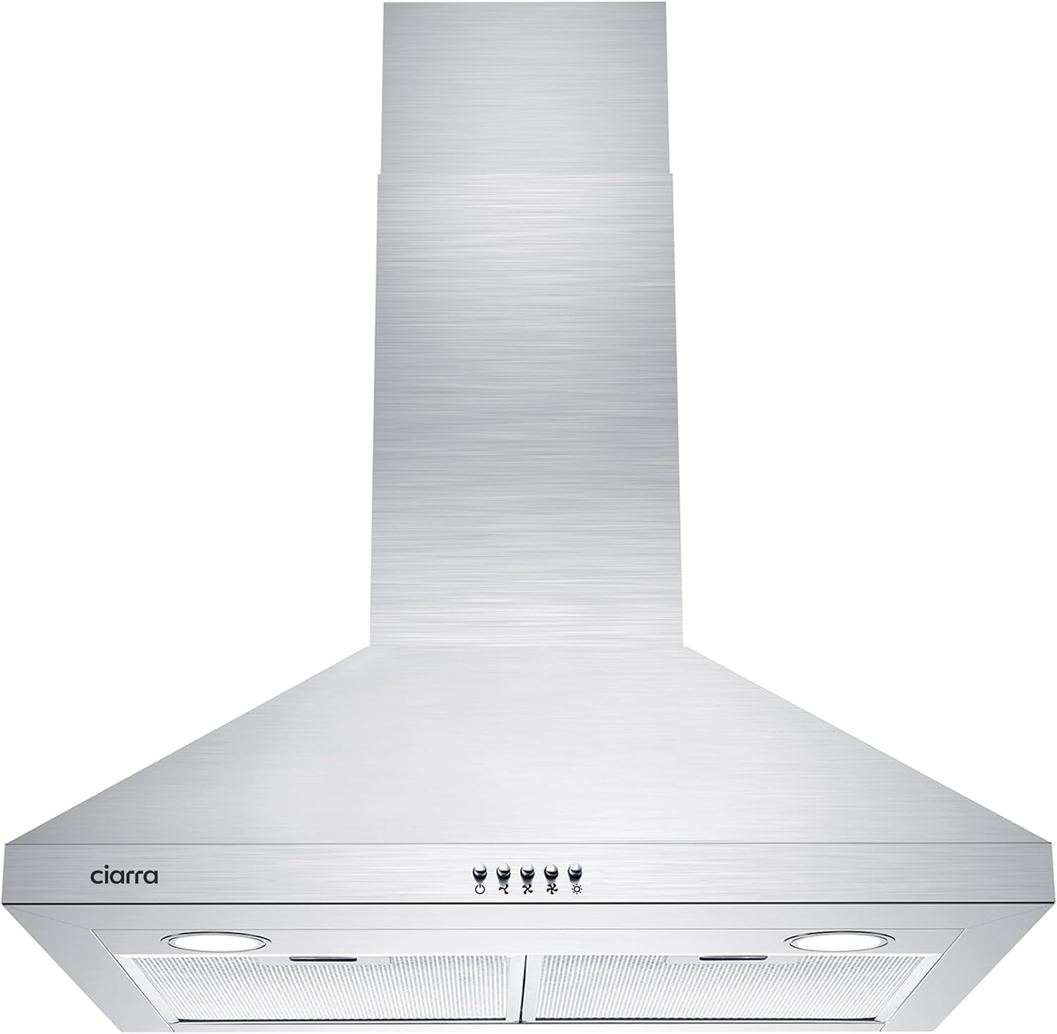 CIARRA Range Hood 30 inch Wall Mount with 450 CFM Power