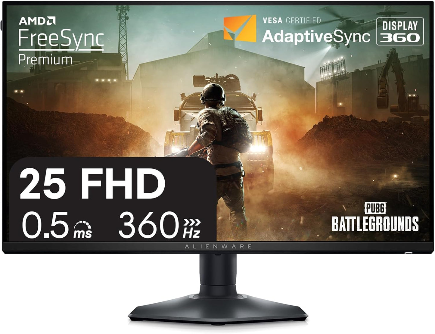 Alienware 25 Gaming Monitor AW2523HF - 360Hz Full HD Display