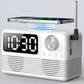 4-in-1 15W Fast Wireless Charging Alarm Clock - Bedroom Radio