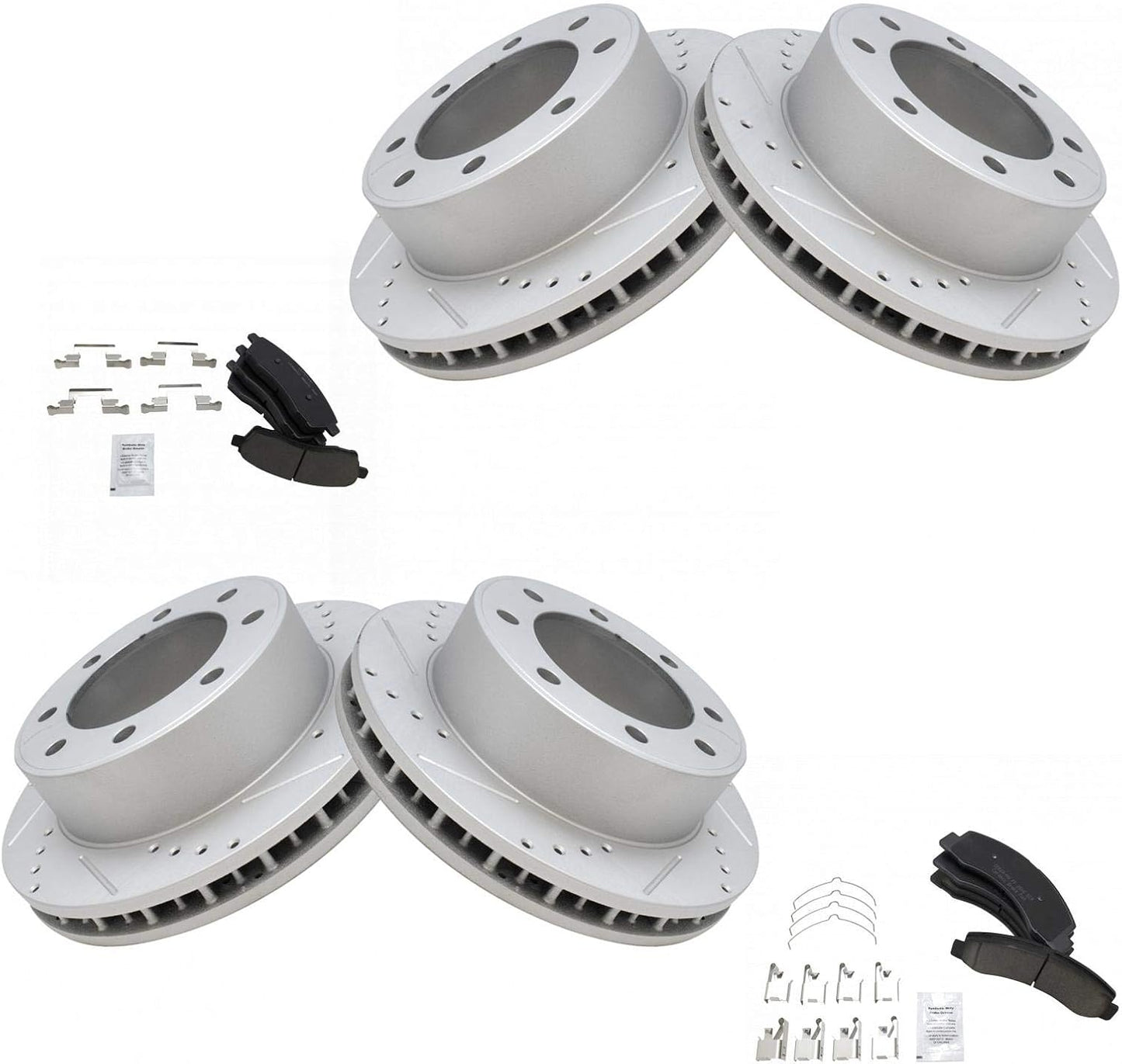TRQ Performance Brake Pad & Rotor Kit for Ford Excursion & F-250