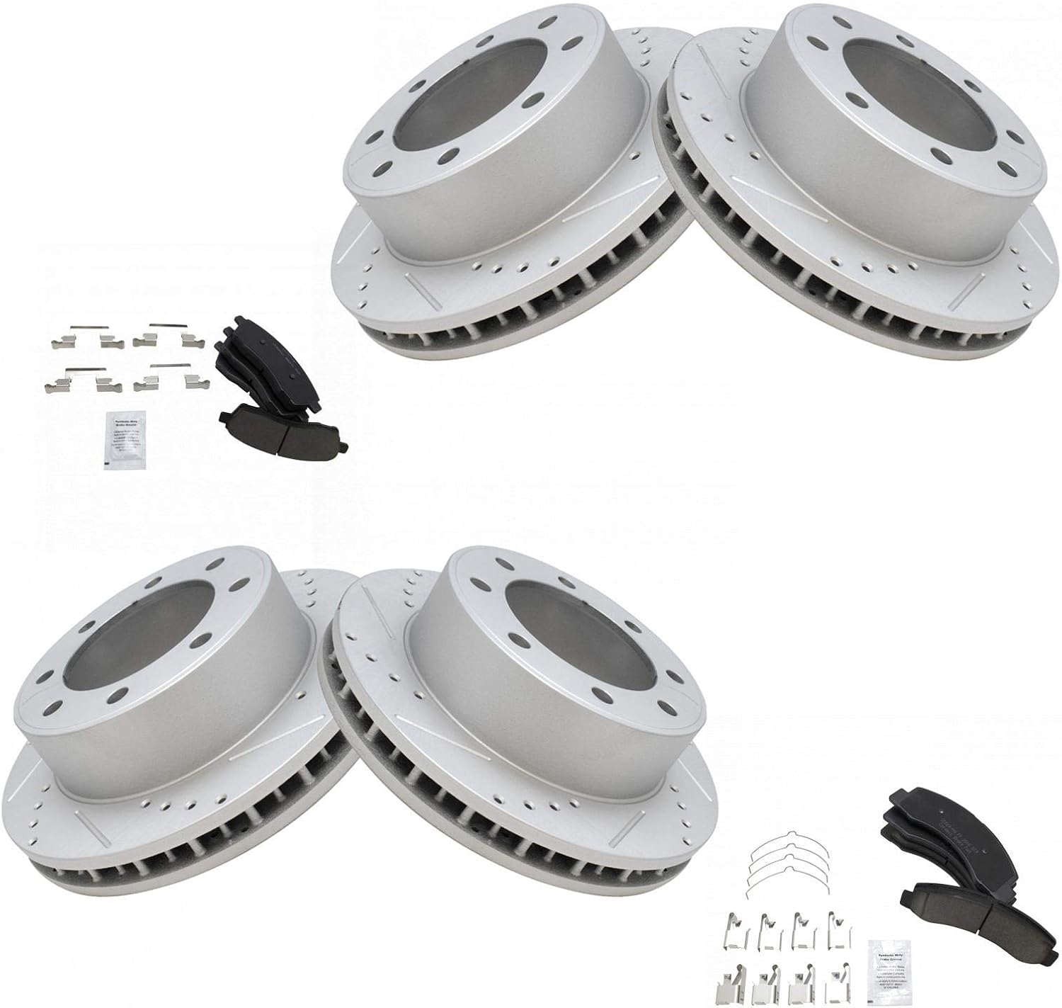 TRQ Performance Brake Pad & Rotor Kit for Ford Excursion & F-250