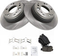 TRQ Rear Brake Pad & Rotor Kit Compatible with 1991-1999 - Reliable