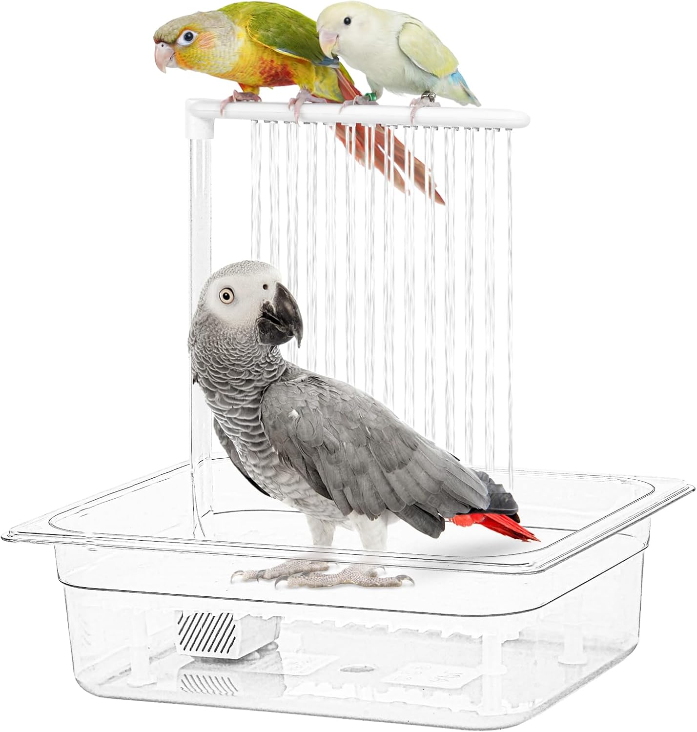 Adjustable Water Pressure Parrot Shower - Vibrant Bird Bath