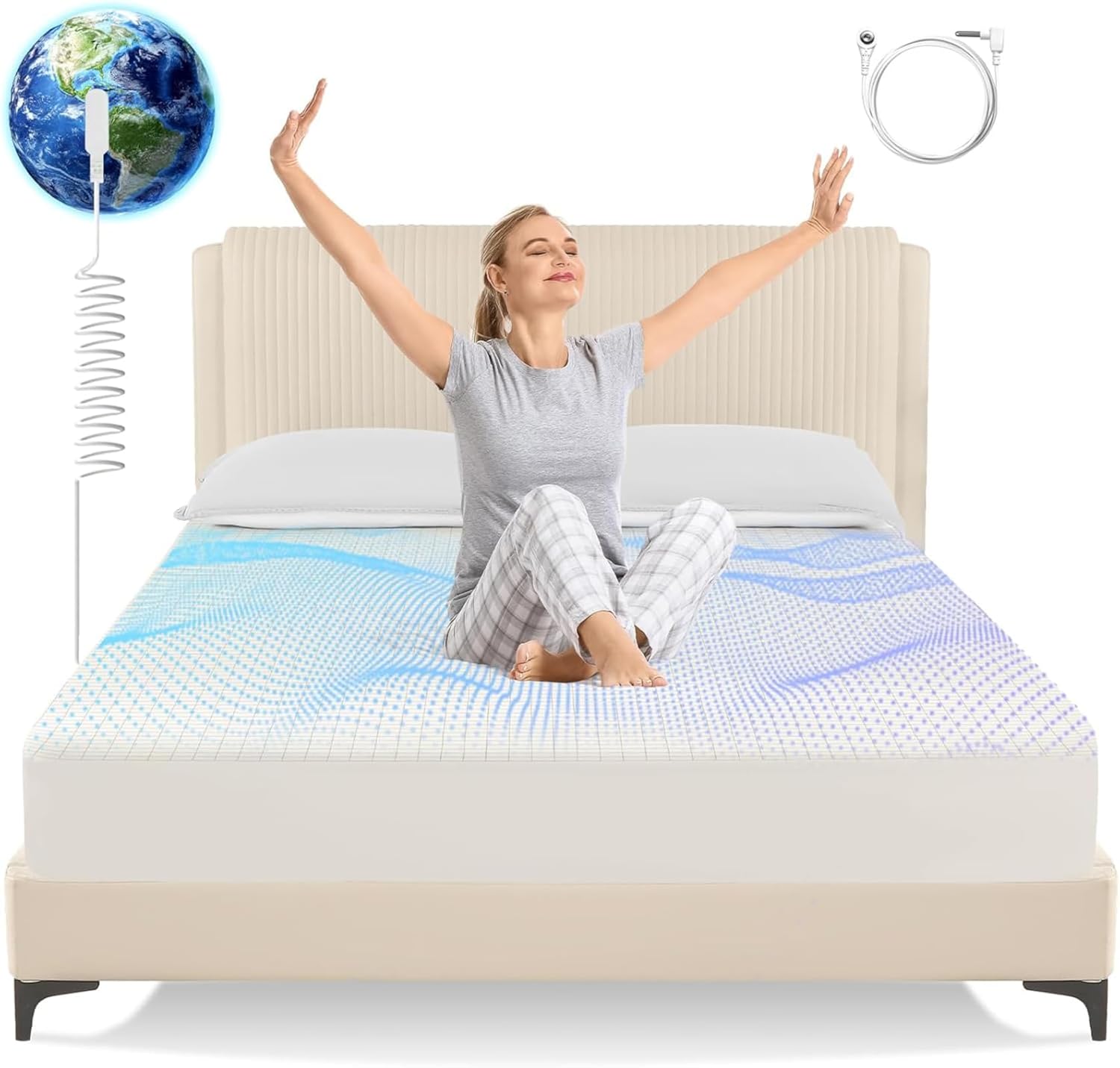 Grounding Sheets King Size for Improved Sleep & Wellness