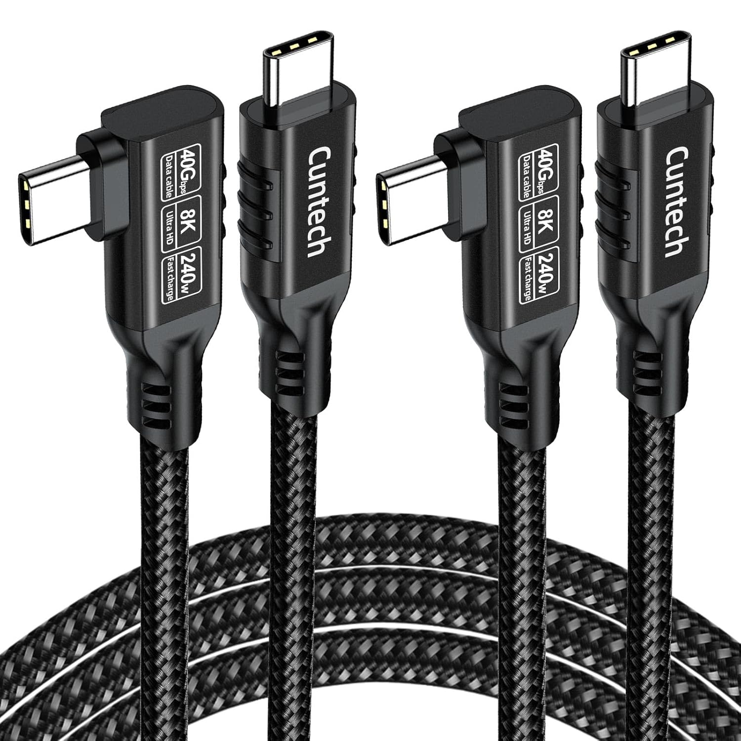 2-Pack 90 USB-C Cables: 240W PD Fast Charge