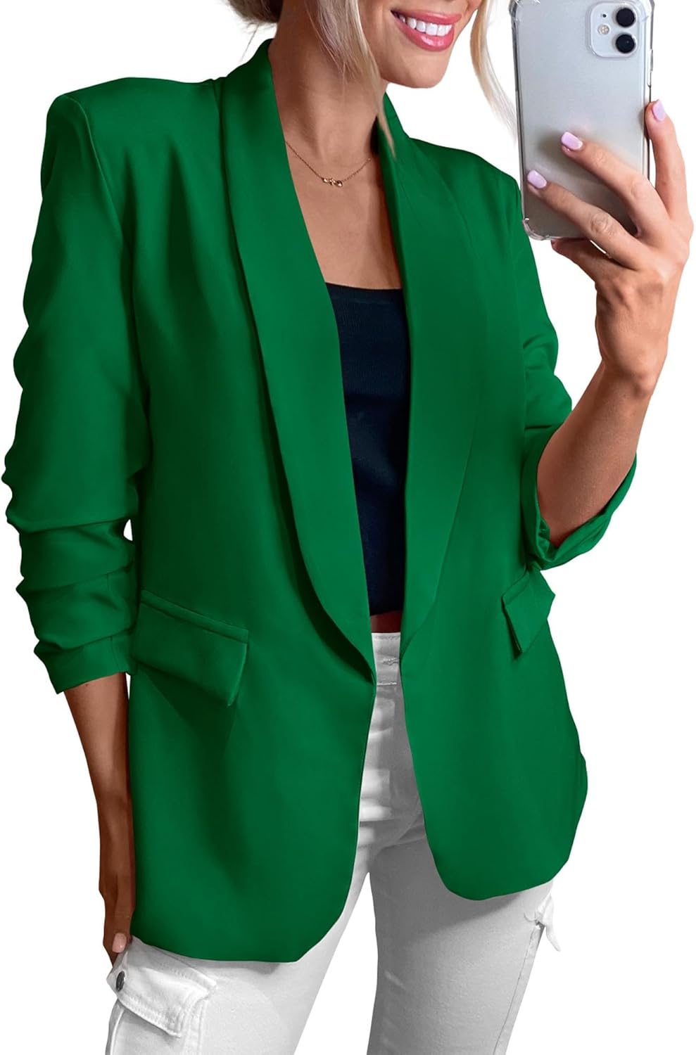 KIRUNDO Womens Blazer for Business Casual Work Office Style