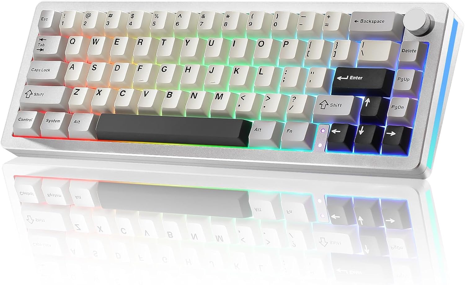 YUNZII AL66 Wireless Mechanical Keyboard with Knob Control