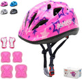 Adjustable Kids Helmet 5-16 with 7-in-1 Protective Pad Set - Safe Fit
